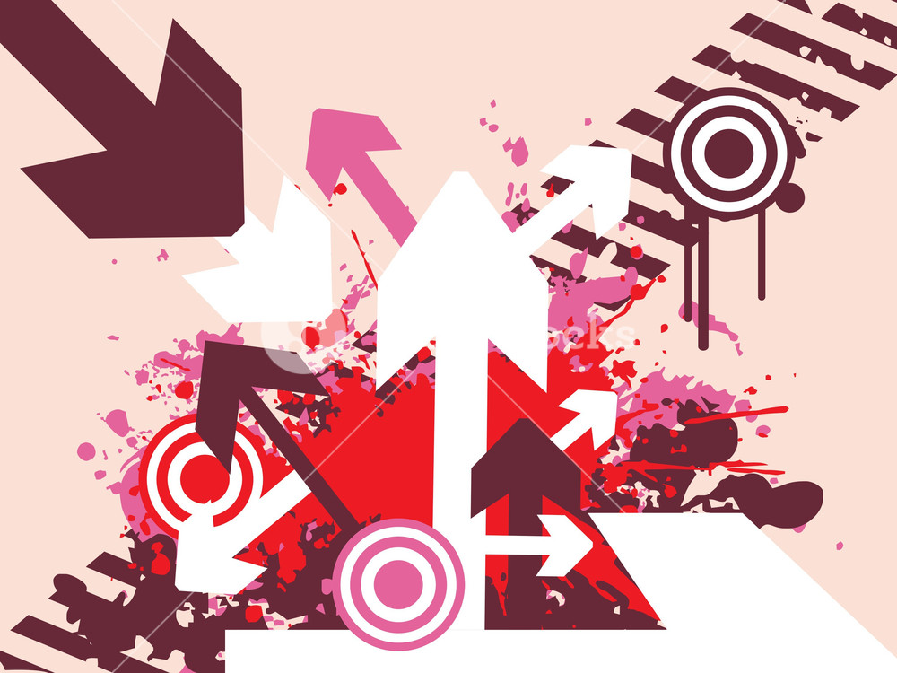 1000x750 Direction Of Movement Vector Illustration Royalty Free Stock Image