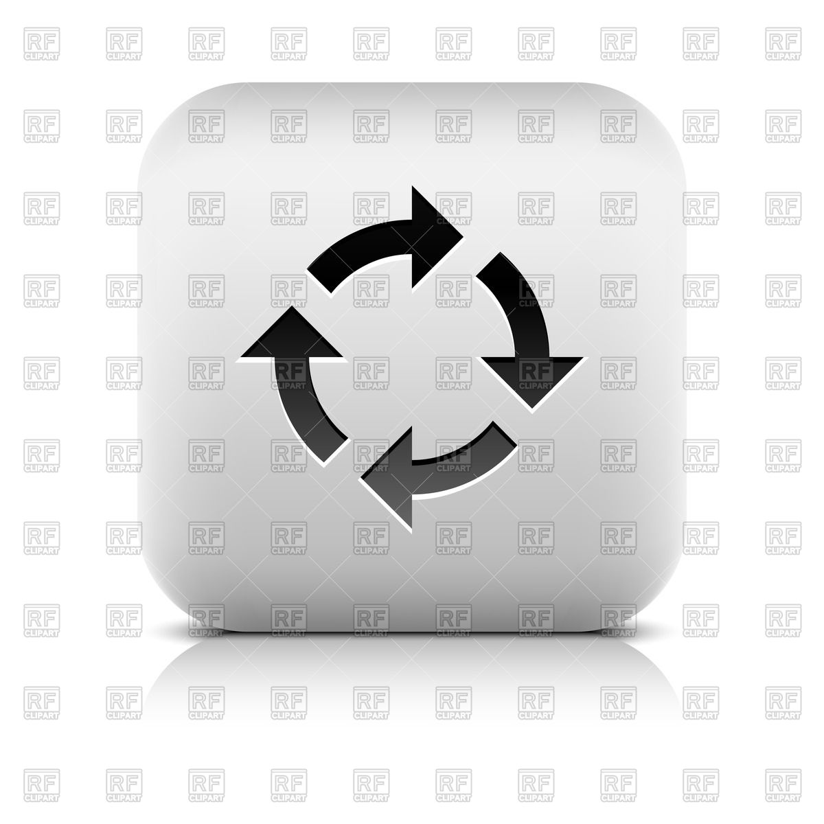 1200x1200 Circulatory Movement Button Vector Image Vector Artwork Of Icons