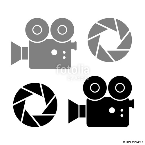 500x500 Movie Camera Vector Icons Stock Image And Royalty Free Vector