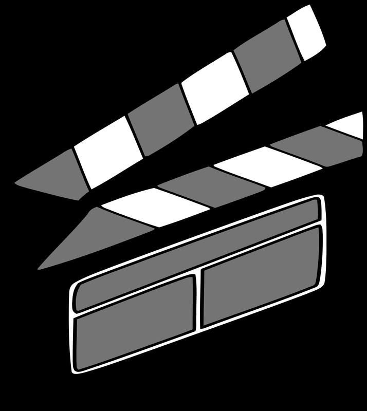 714x800 Film Clapper Vector Clipart Image