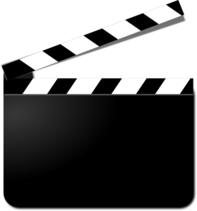279x298 Movie Clapper Clip Art