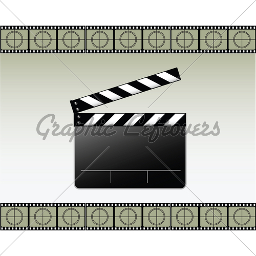 500x500 Movie Clapper Vector Gl Stock Images