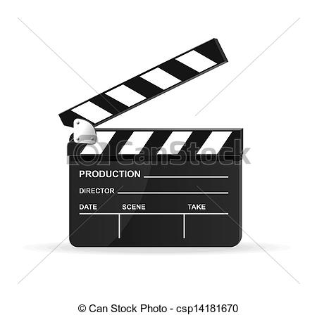 450x448 Vector Movie Clapper Board.