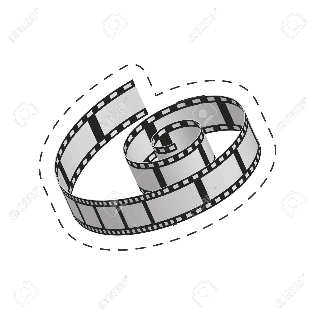 1300x1300 Movie Clipart Roll Vector
