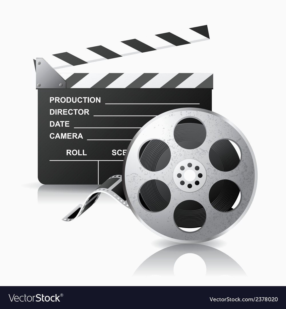 1000x1080 Film Reel Vector Inspirational Movie Clapper And Film Reel Royalty