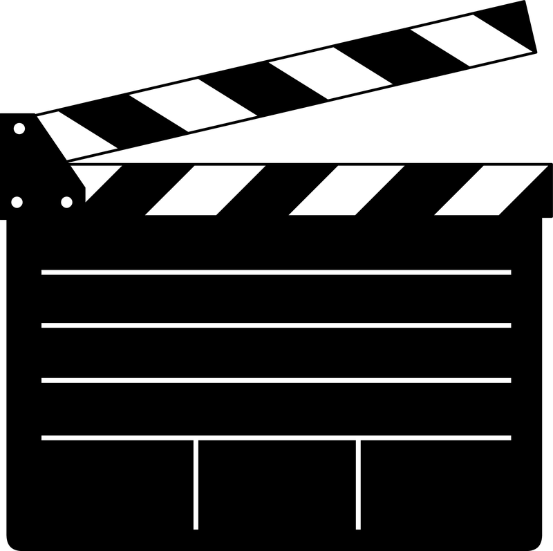 800x797 Clapper Board Vector For Movie Or Film