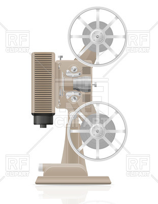 311x400 Retro Movie Projector Vector Image Vector Artwork Of Objects