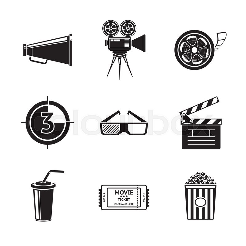 800x800 Cinema, Movie Icons Set