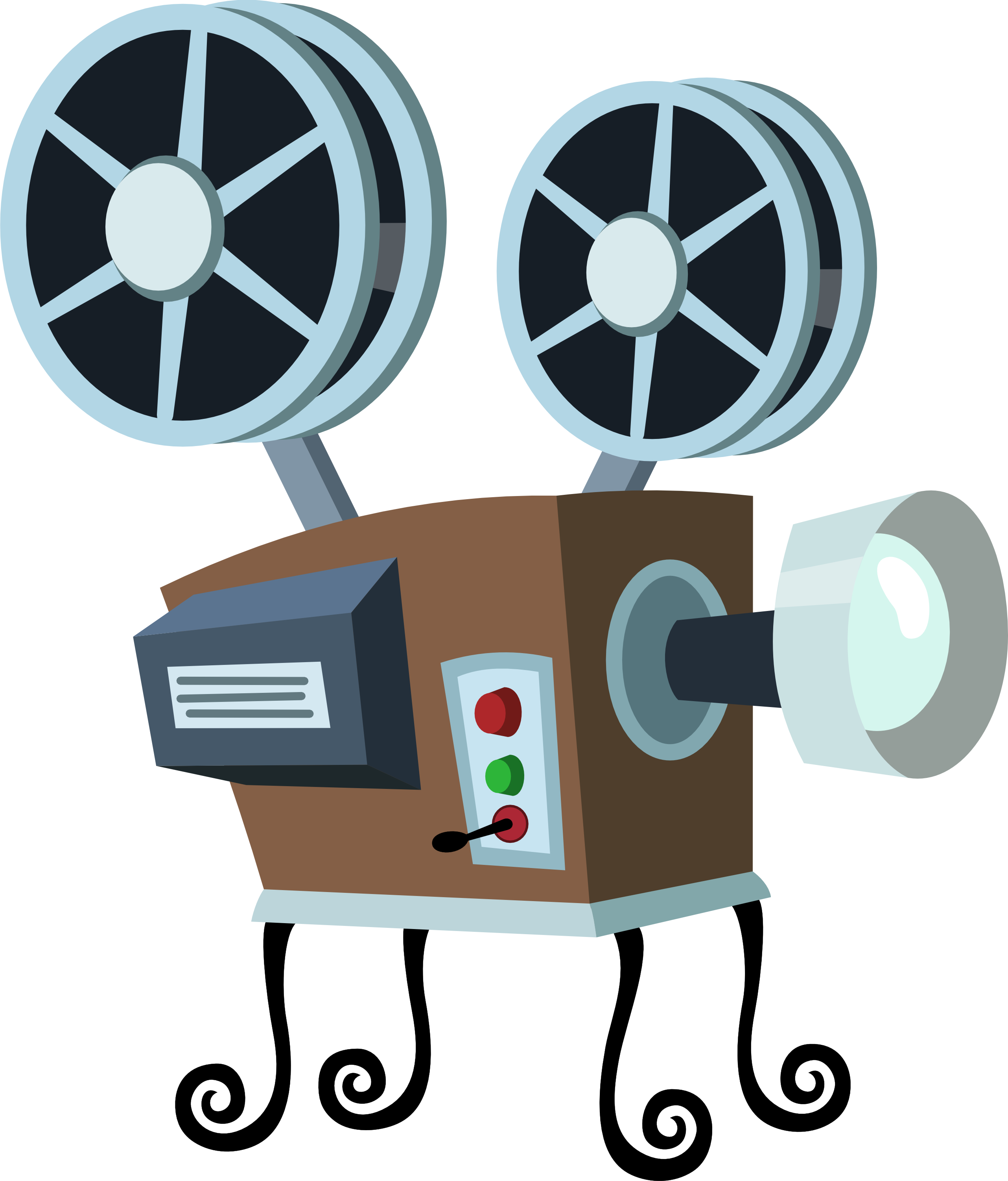 2563x3000 Vintage Clipart Movie Projector