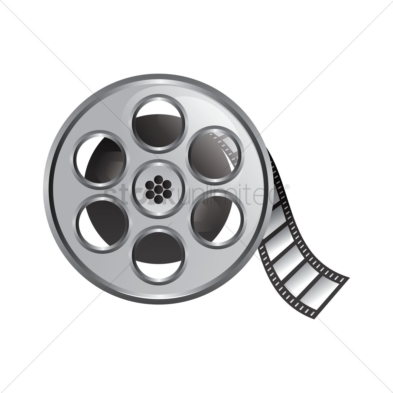 1300x1300 Film Reel Vector Image