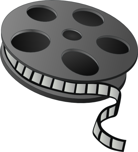 540x594 Movie Reel Vector Clipart