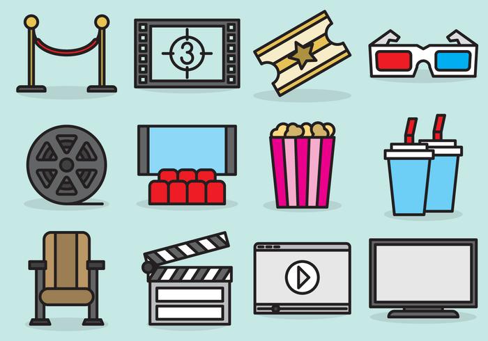 700x490 Cute Movie Theater Icons