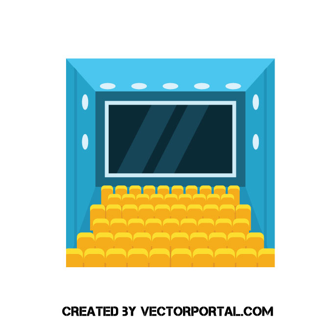 660x660 Movie Theater Vector Clip Art
