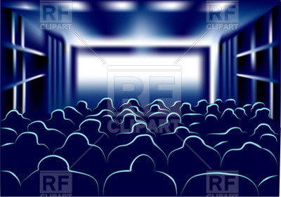 400x281 Abstract Movie Theater Vector Image Vector Artwork Of Sport And