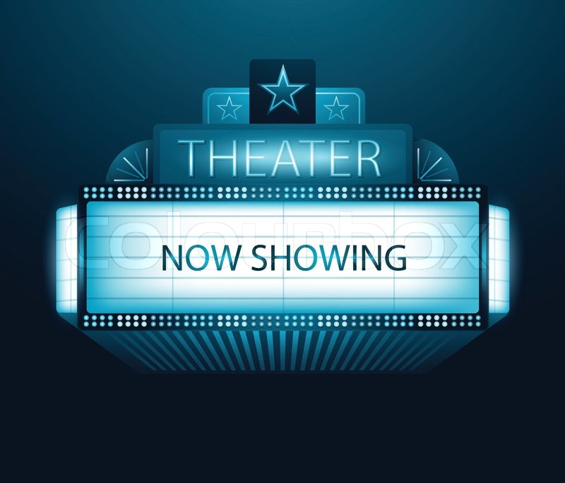 800x683 Vector Now Showing Movie Theater Banner Stock Vector Colourbox