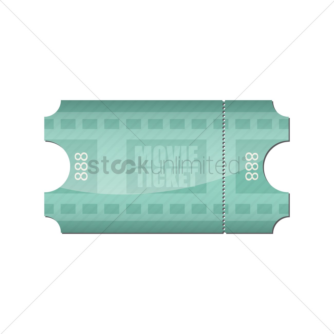1300x1300 Movie Ticket Vector Image