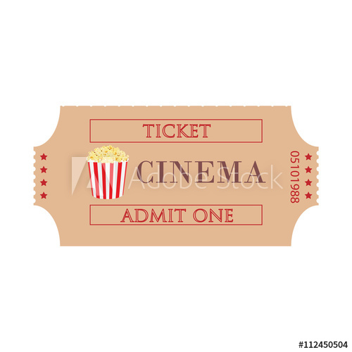 500x500 Cinema Ticket Vector