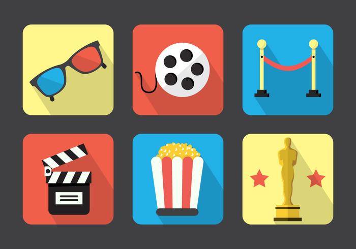 700x490 Movie Vector Icons