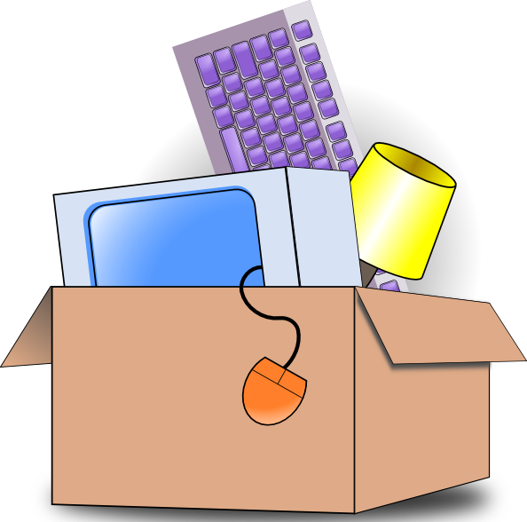 594x588 Moving Boxes Clipart