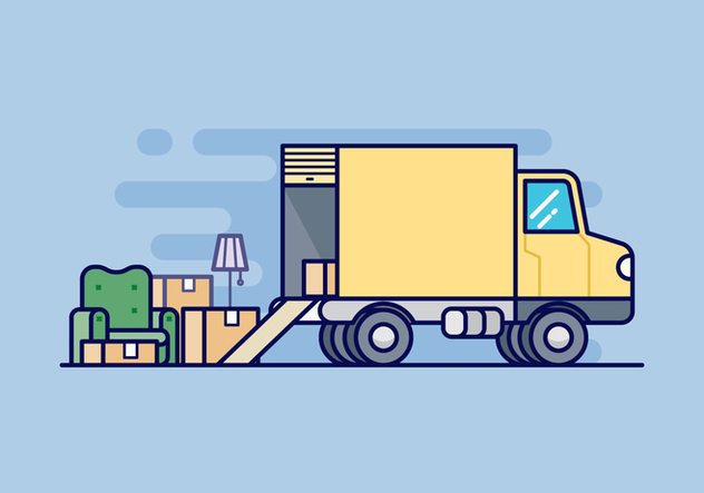 632x443 Moving Van Illustration Free Vector Download 433455 Cannypic