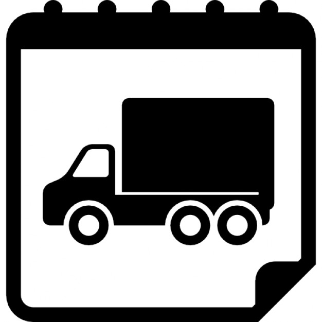 626x626 Moving Truck On Reminder Calendar