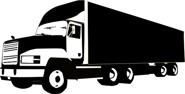 600x305 Truck Clipart Vector