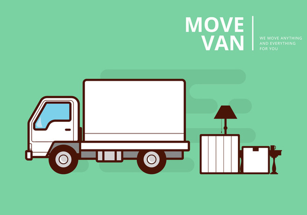 632x443 Moving Van Or Truck. Transport Or Delivery Illustration. Free