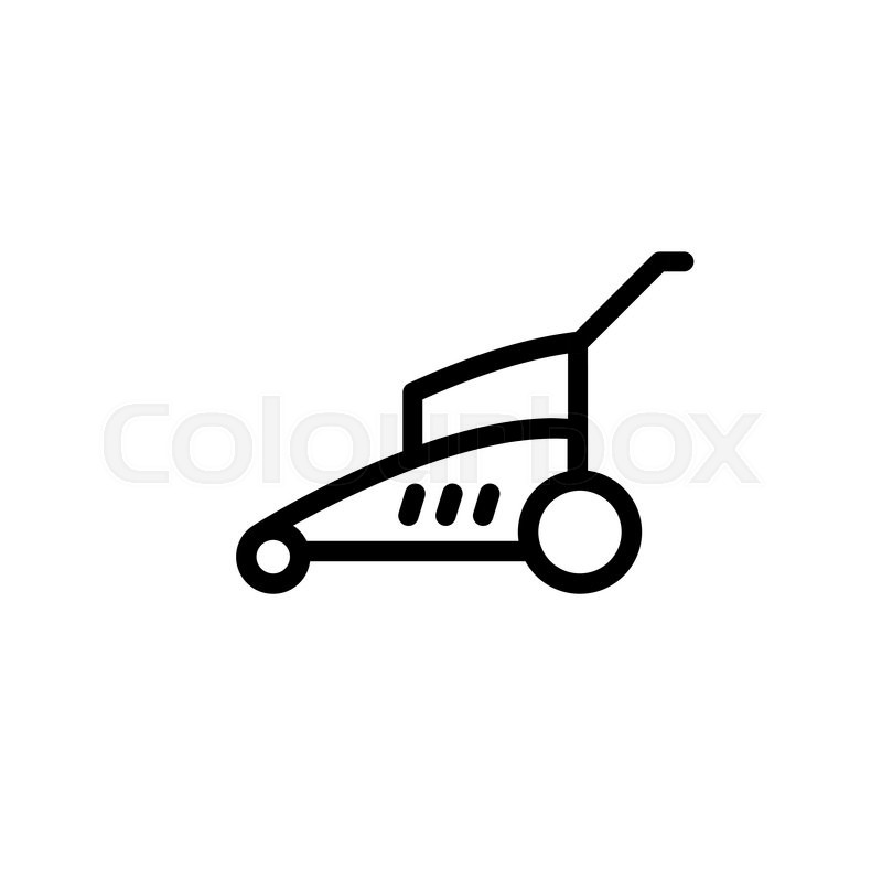 800x800 Lawn Mower.vector Illustration. Stock Vector Colourbox