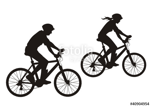 500x354 Mtb Silhouette Stock Image And Royalty Free Vector Files On