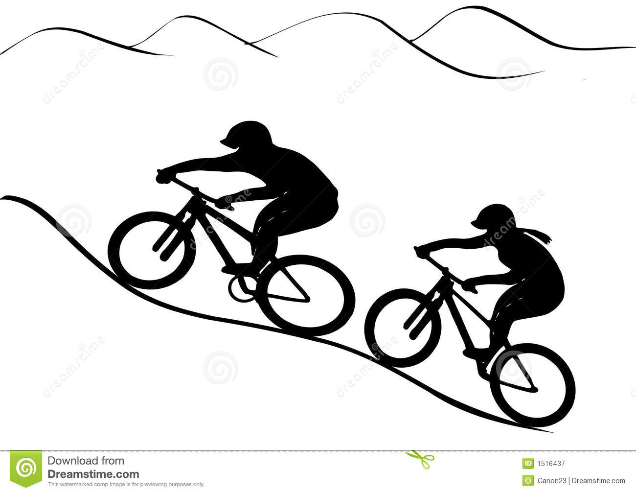 1300x1009 Clipart Mountain Bike Rider Collection