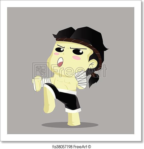 561x581 Free Art Print Of Muay Thai. Vector. Muay Thai. Vector Eps 10