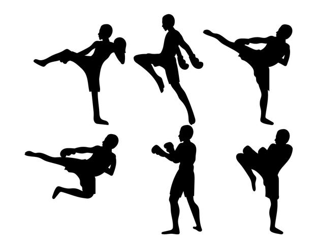 624x490 Muay Thai Vector Set