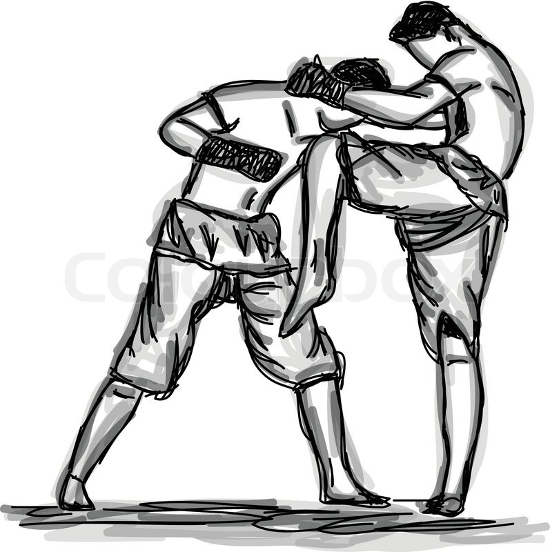 797x800 Vector Thai Boxing Collection Muay Thai Martial Art Popular
