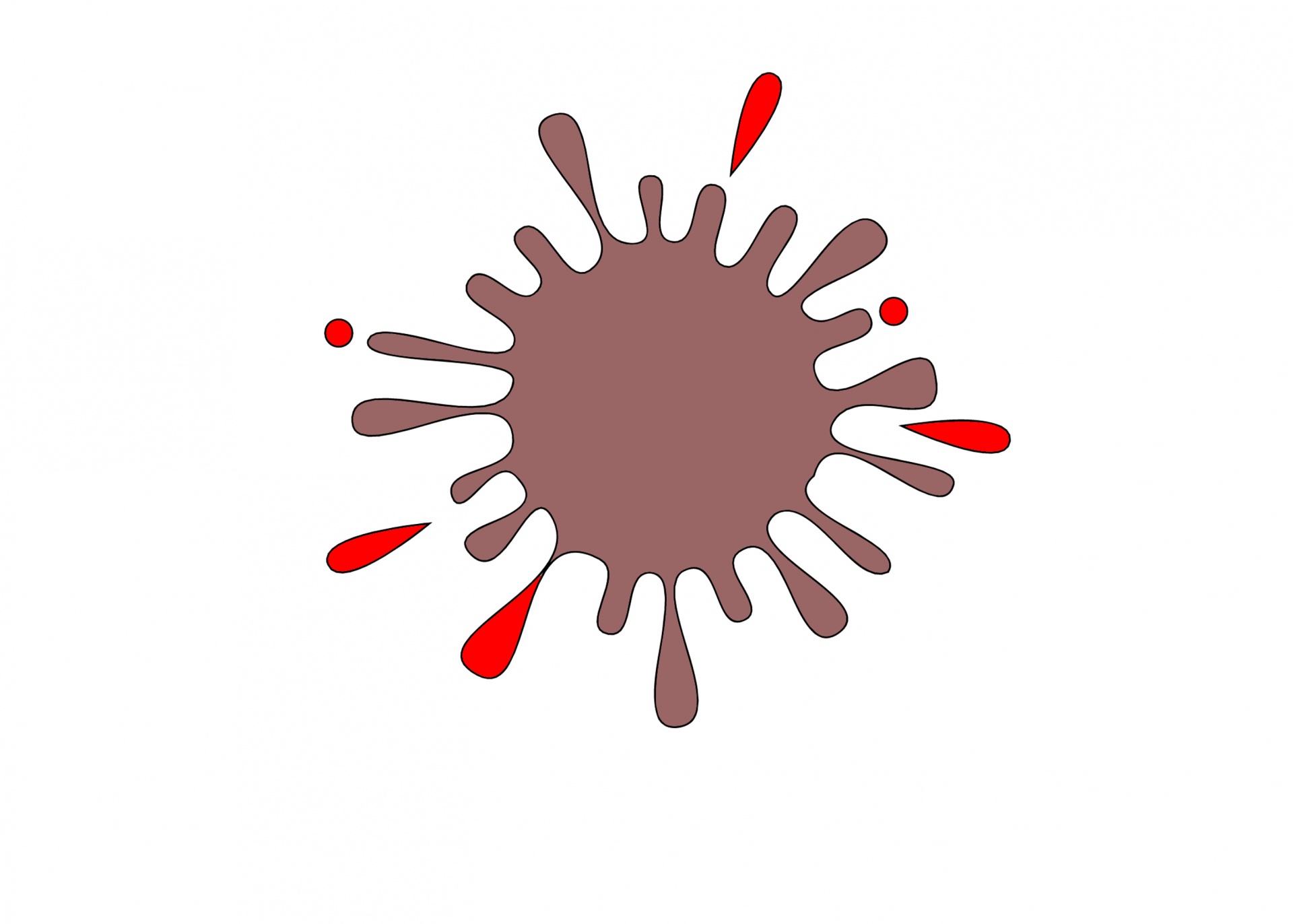 1920x1372 Brown Clipart Splash