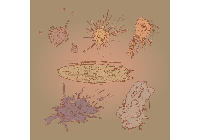 700x490 Mud Splatter Vectors Flourishes, Ornaments Amp Elements