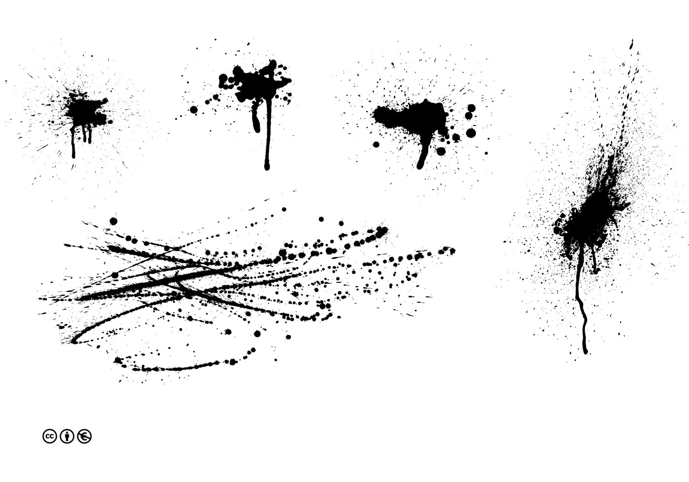 1400x980 Splatter Vector Set Free Vectors