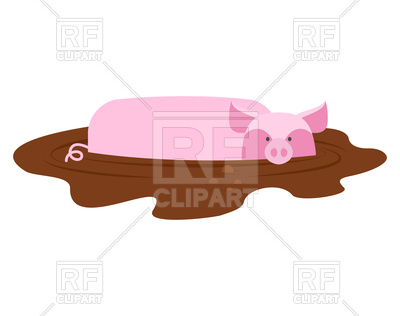 400x316 Pig In Mud Vector Image Vector Artwork Of Plants And Animals