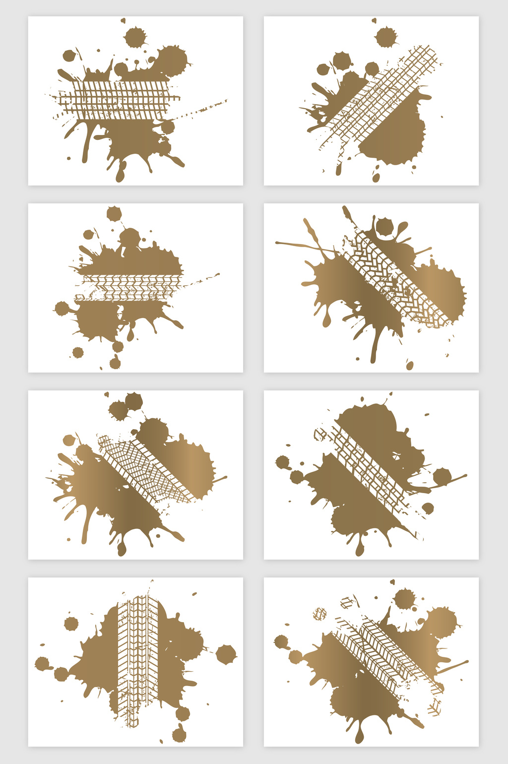 1024x1540 Tire Tracks On The Mud Vector Material Free Download Pikbest