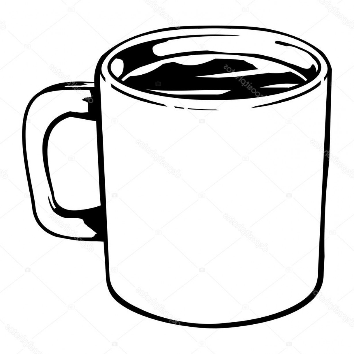 1228x1228 Stock Illustration Coffee Mug Vector Icon Shopatcloth