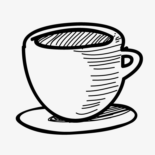 595x595 Vector Hand Painted Glass, Mug, Vector Cup, Hand Painted Vector