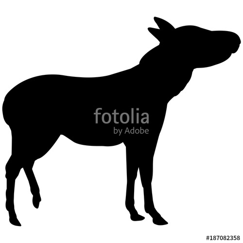 500x500 Mule Silhouette Vector Graphics Stock Image And Royalty Free