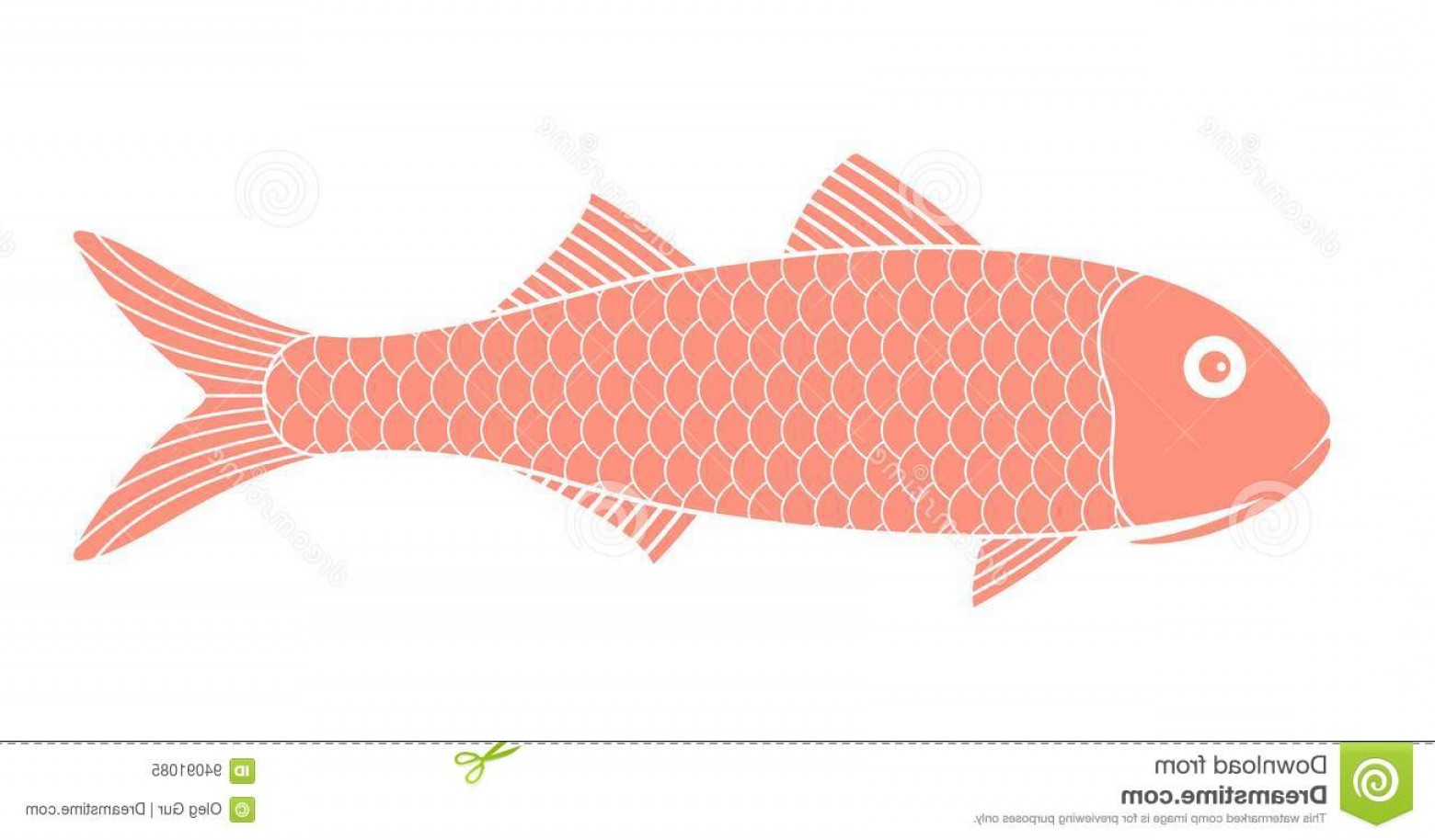 1560x914 Stock Illustration Red Mullet Fish Vector Illustration