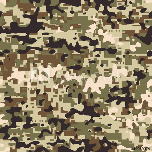 500x500 Modern Seamless Digital Multicam Pattern Camouflage