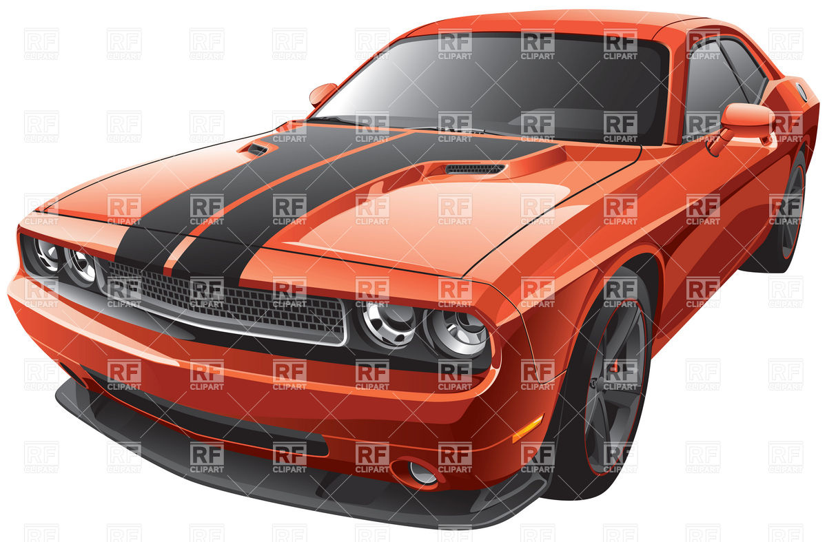 1200x787 Modern Muscle Car Vector Image Vector Artwork Of Transportation