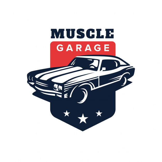 626x626 Muscle Car Logo Vector Premium Download