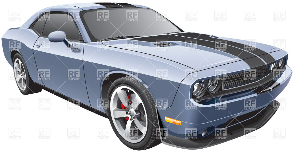 1200x631 American Muscle Car Vector Image Vector Artwork Of