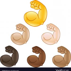 300x300 Cartoon Emoji Arm Flexing Its Muscles Arenawp