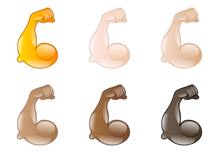 700x490 Flexing Emoji Vector