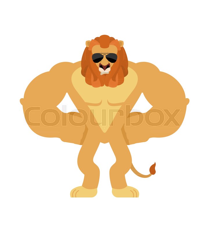 720x800 Lion Strong Cool Serious. Wild Animal Smoking Cigar Emoji. Beast
