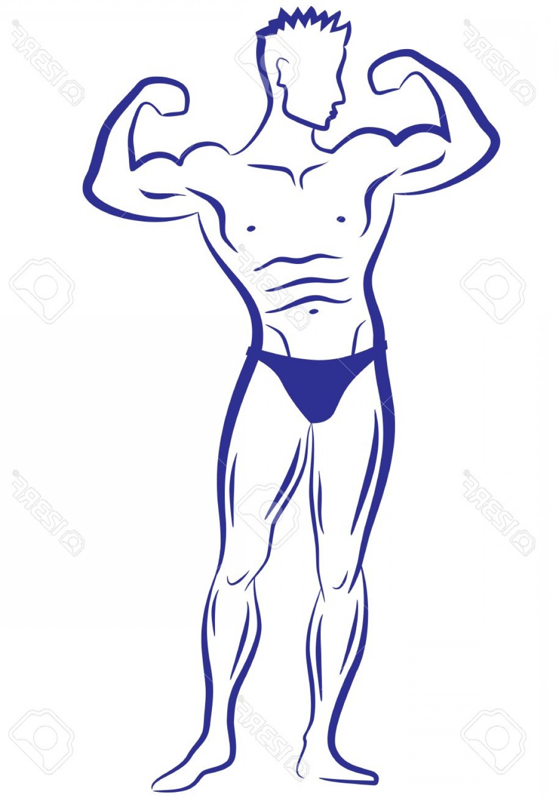 1092x1560 Photobody Builder Muscle Man Vector Sketch Shopatcloth